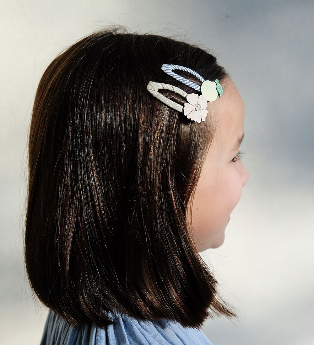 Mimi & Lula Haarspange - 4er-Pack - 5 cm - Lemon Blossom Amalfi