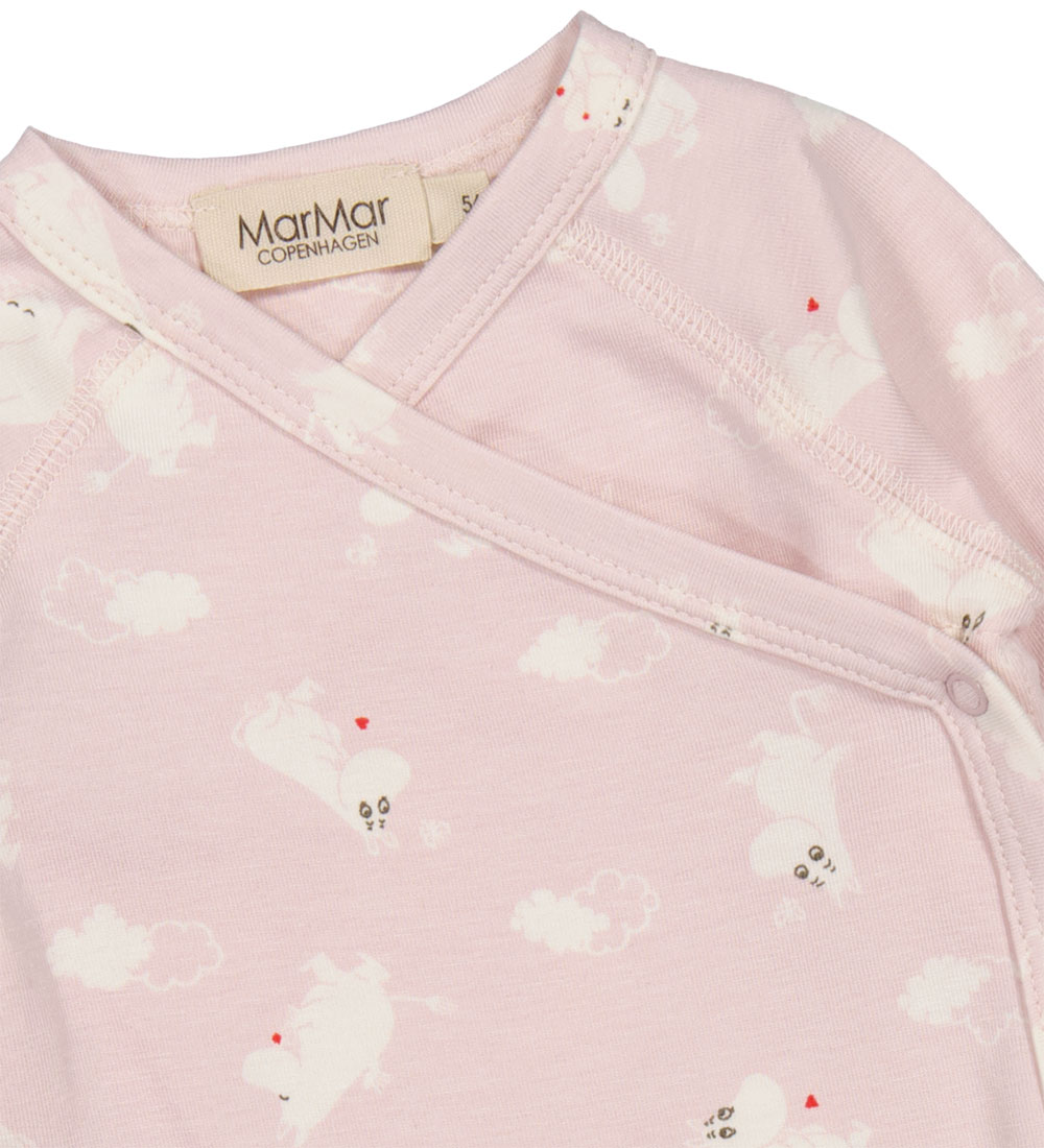MarMar Wrap Bodysuit l/s - Modal - Belito - Rose MOOMIN