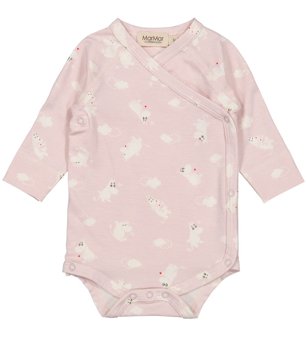 MarMar Wrap Bodysuit l/s - Modal - Belito - Rose MOOMIN