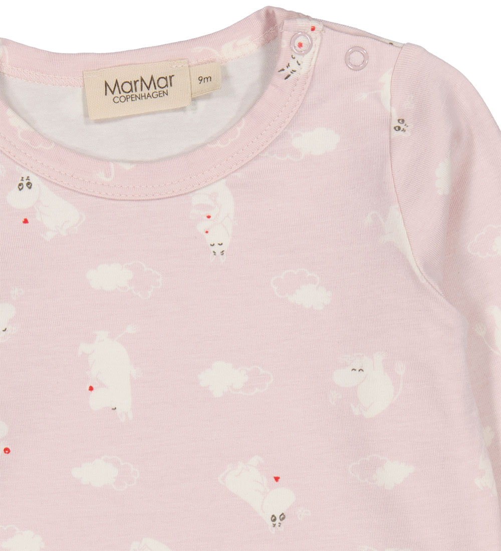 MarMar Romper l/s - Modaal - Benedictus - Rose MOOMIN