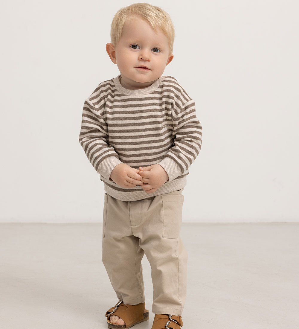 MarMar Sweatshirt - Tammas B - Brown Stripe Melange