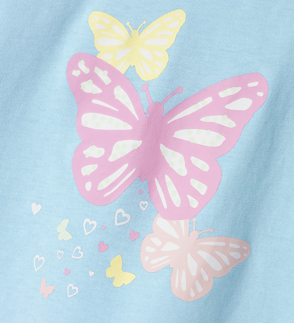 Name It T-shirt - NmfVigea - Chambray Blue/Bow Ties