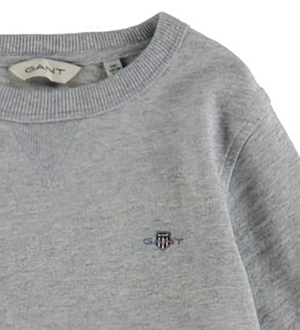 Sweat-shirt GANT - Shield - Gris Chiné