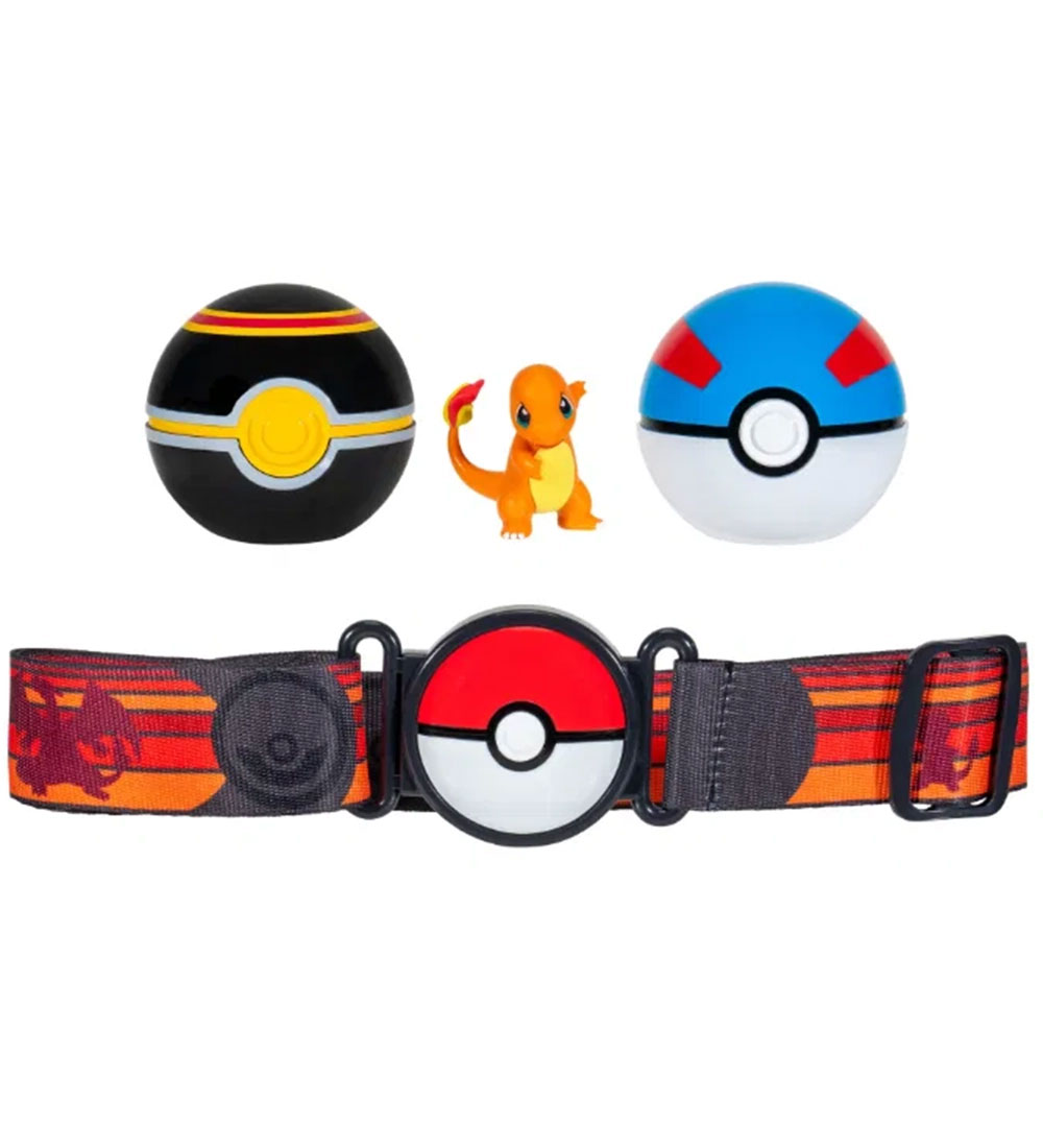 Pokémon Set - Clip 'N' Go Belt - Charmander w. Poké Balls