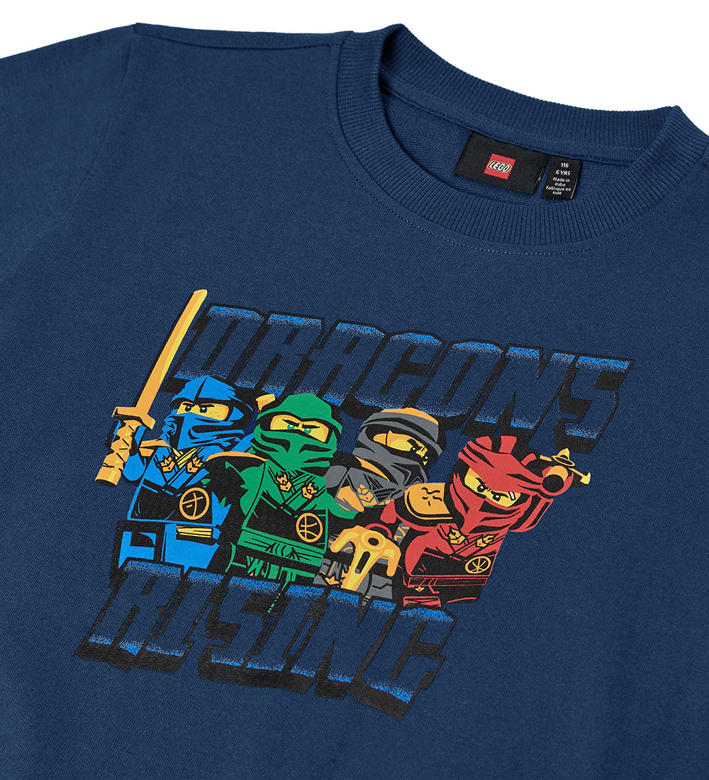 LEGO® Ninjago Sweatshirt - LwSaku 301 - Dark Blue w. Print