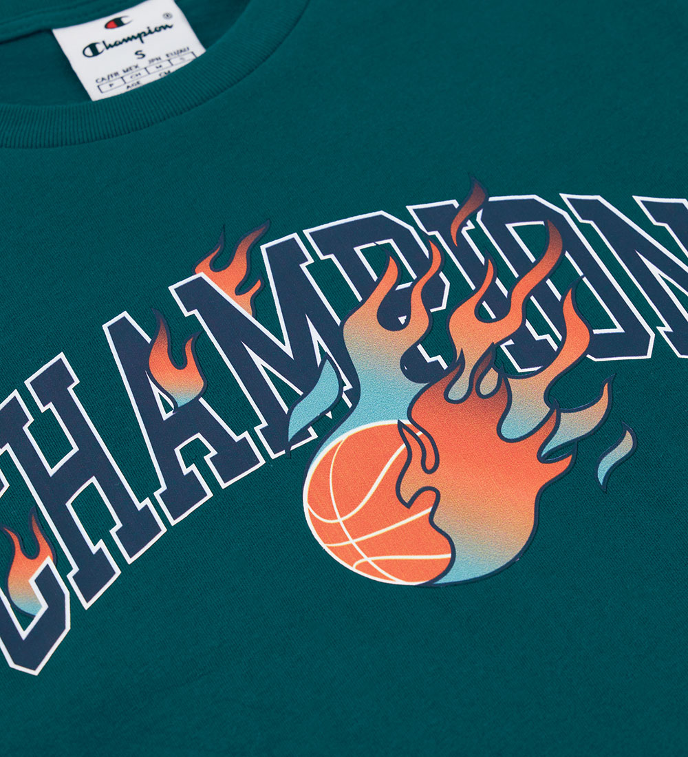 Champion T-shirt - Green w. Logo
