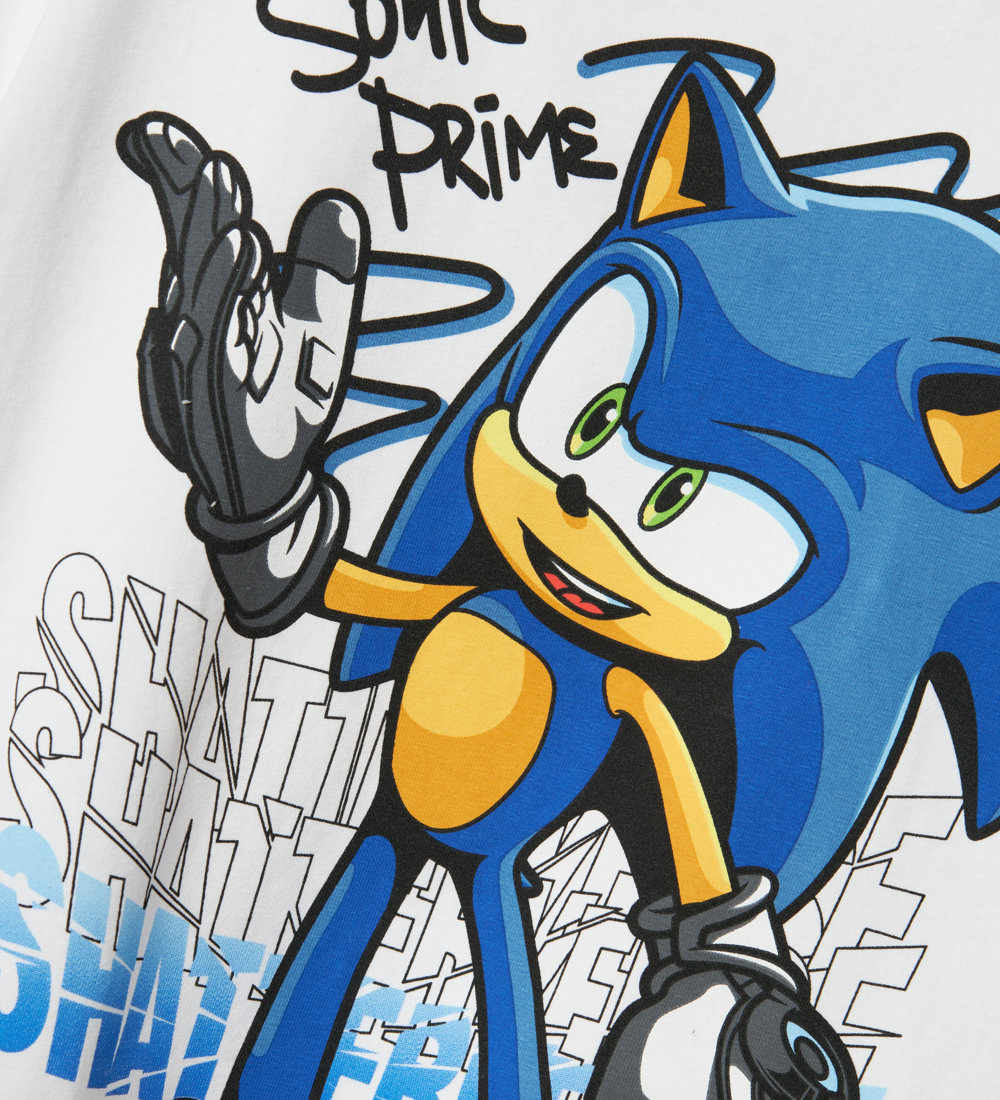 Name It T-shirt - NkmAron Sonic - Bright White
