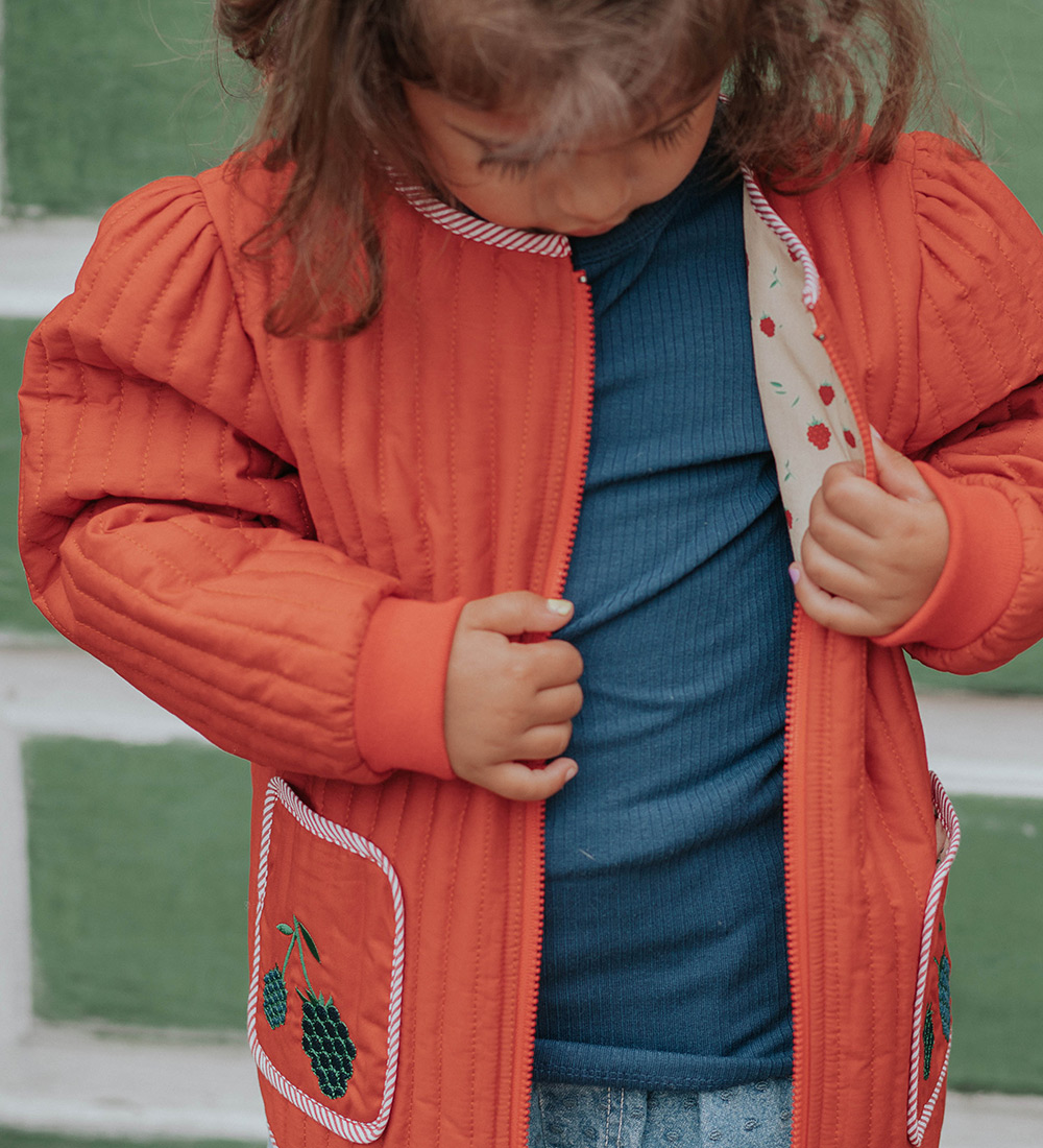 Fliink Veste - Réversible - Kota Berry - Pompeian Red AOP