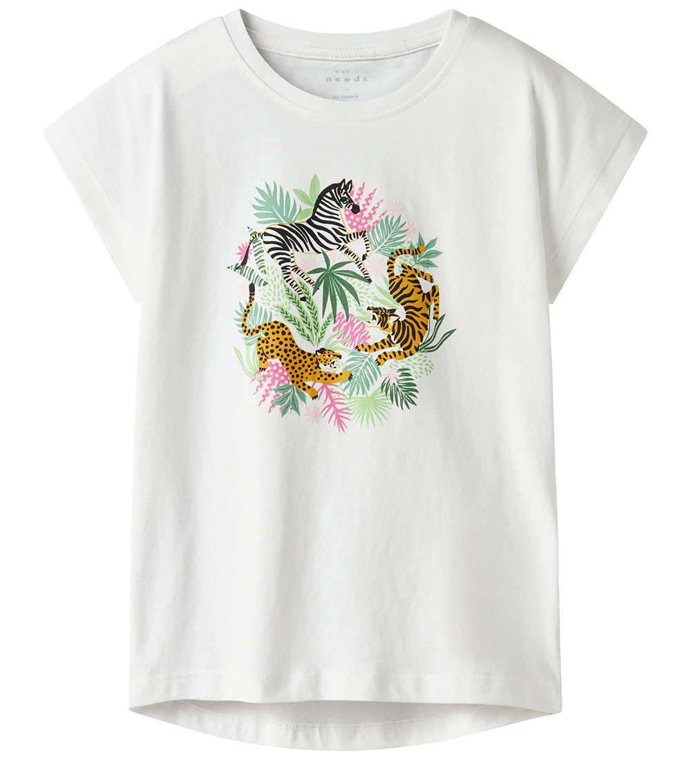 Name It T-shirt - NkfVigea - Bright White/Animals