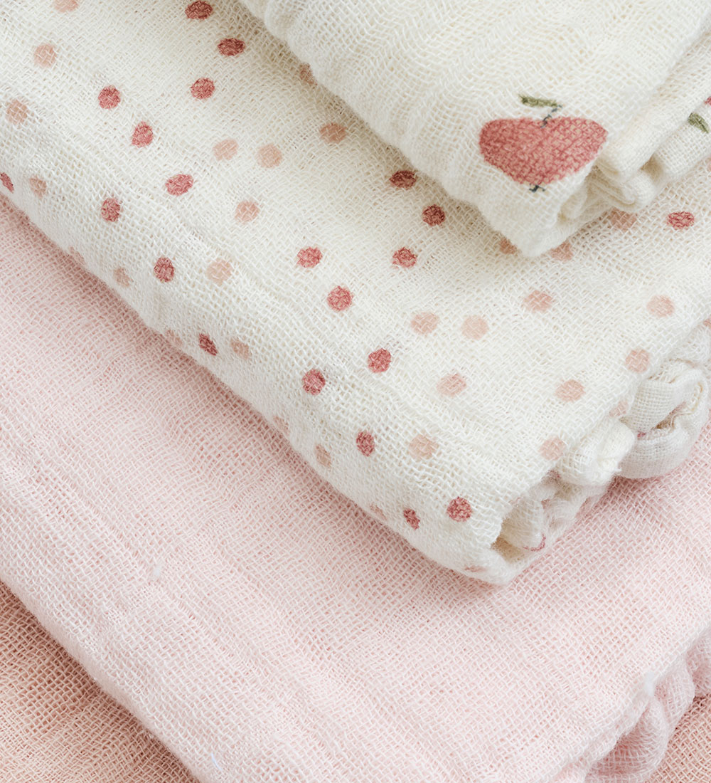 Pippi Muslin Cloths - 8-Pack - 65x65 cm - Rose Dust