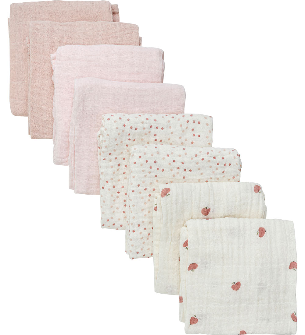 Pippi Muslin Cloths - 8-Pack - 65x65 cm - Rose Dust