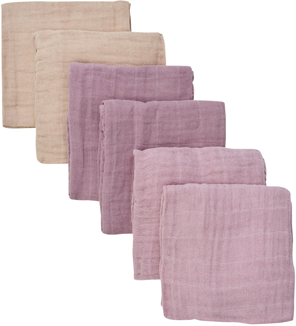 Pippi Muslin Cloths - 6-Pack - 65x65 cm - Quail