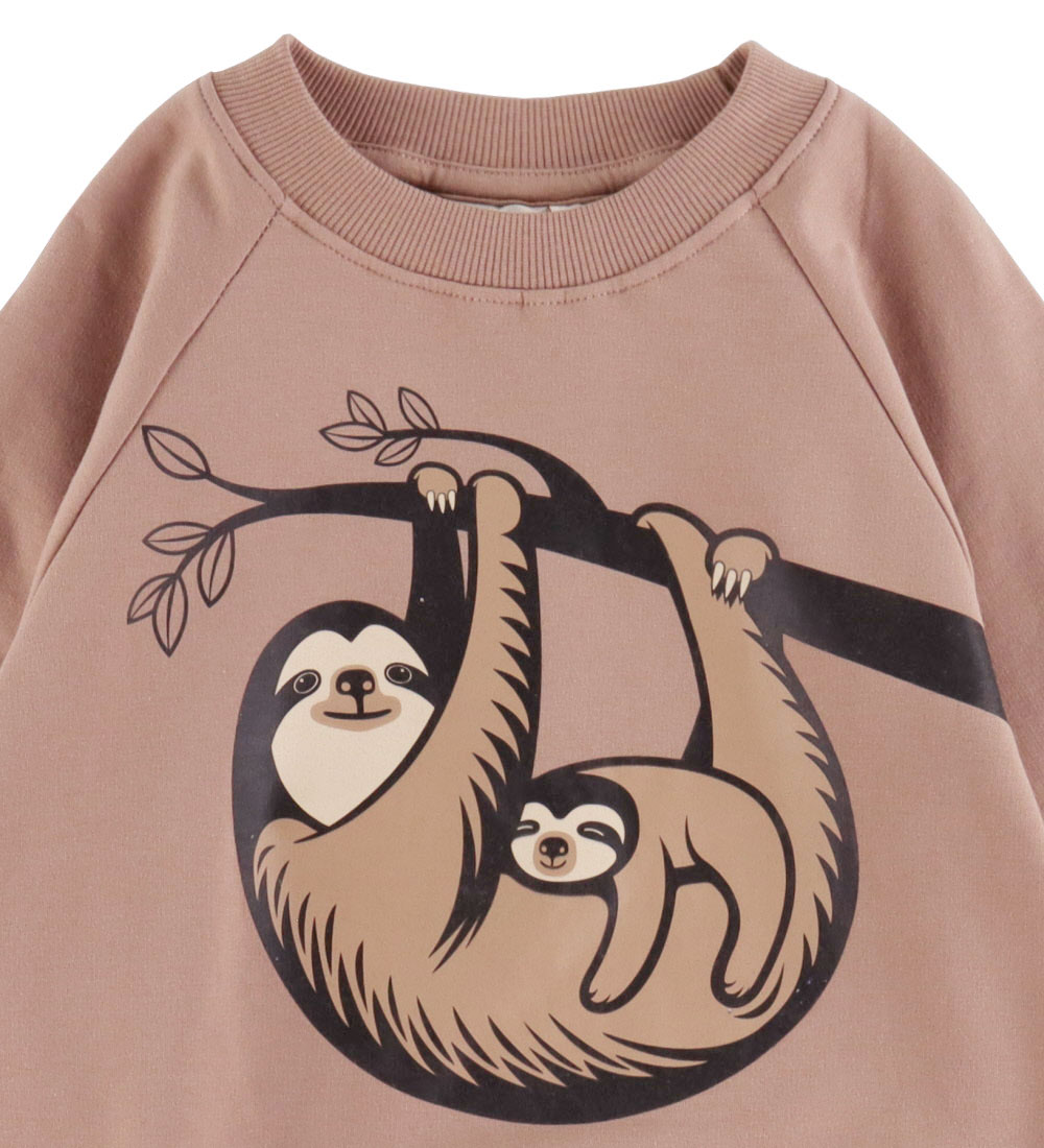 DYR-Cph Sweatshirt - Animal Bellow - Rose Beige Sloth Mother