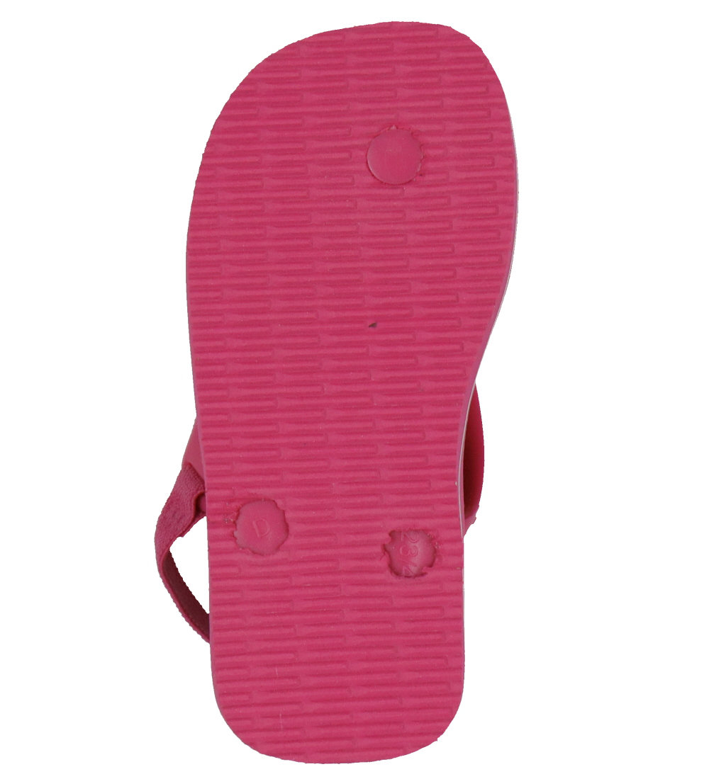 Havaianas Flip Flops - Baby Brasil Logo II - Pink Flux/White