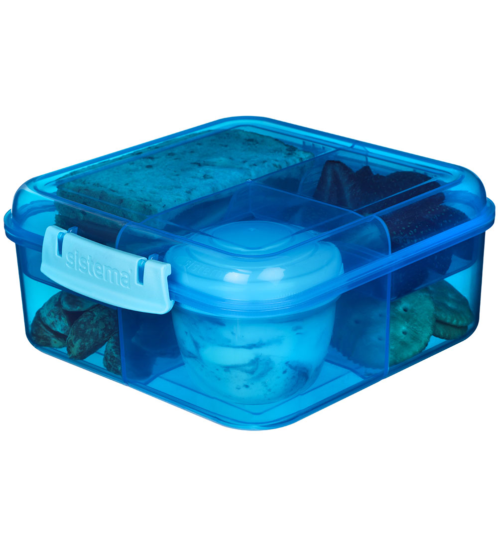 Boîte à Repas Sistema - 1,25 L - Bento Cube - Bleu