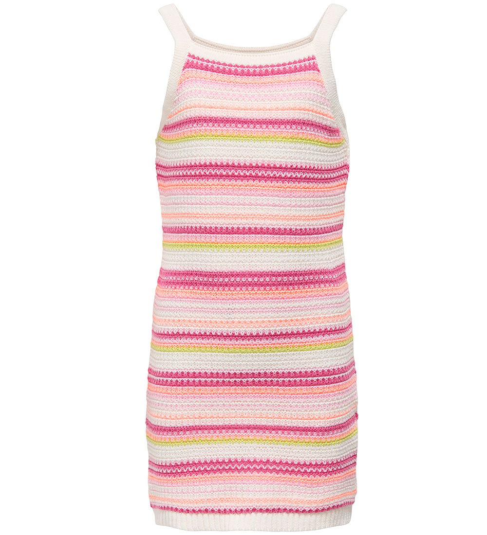 Kids Only Kleid - KogBelli - Strick - Ecru/Camelia Rose/Roseate