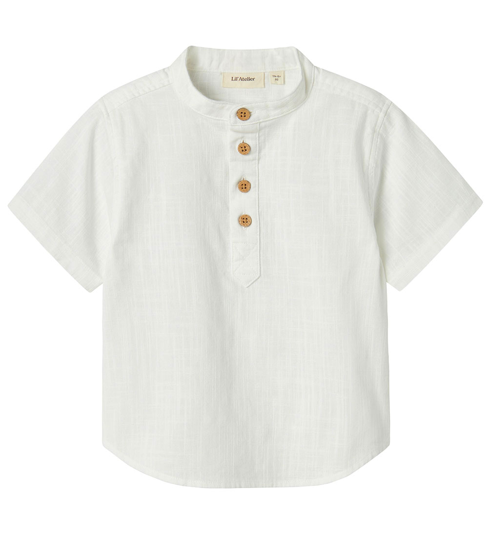 Lil' Atelier Skjorta - NmmHugo - Coconut Mjölk