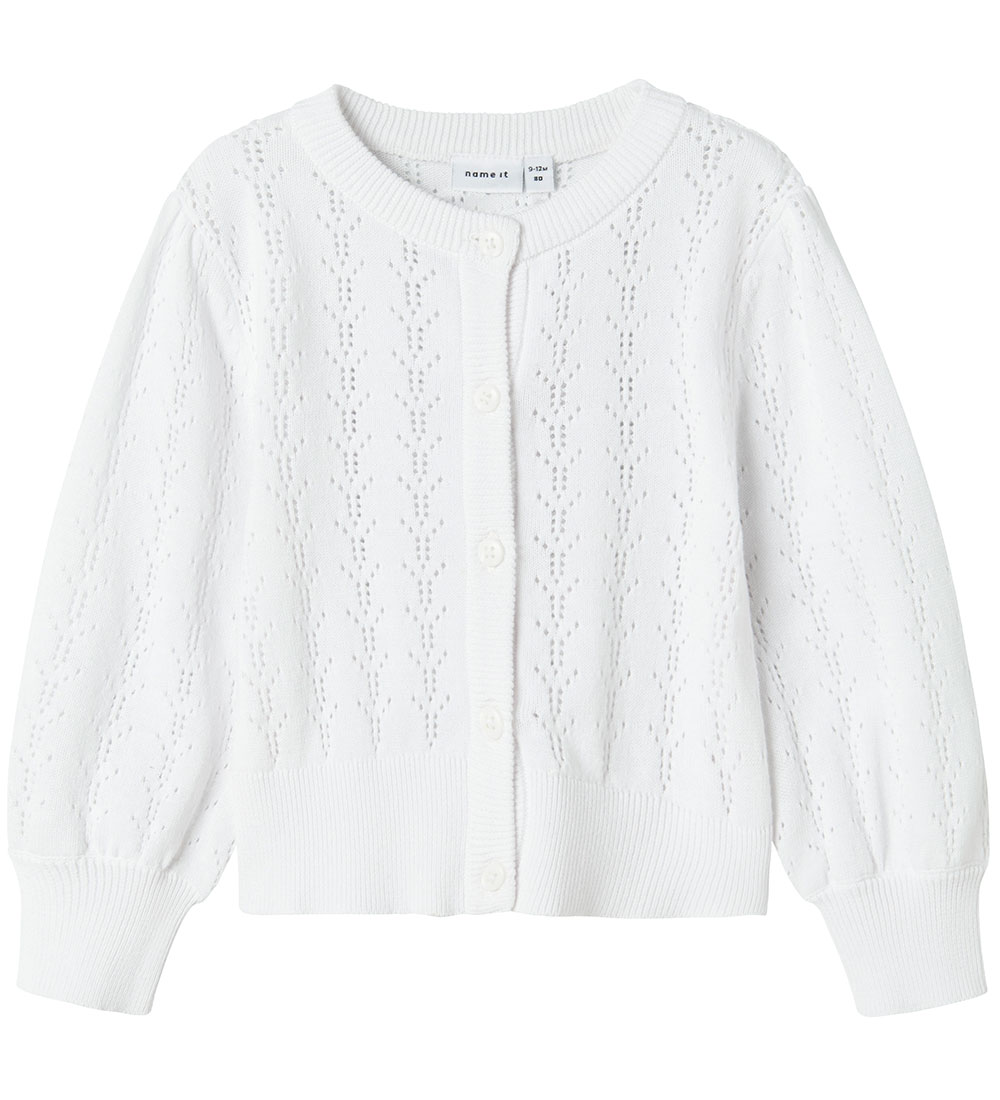 Name It Cardigan - Gebreid - NmfHannah - Bright White