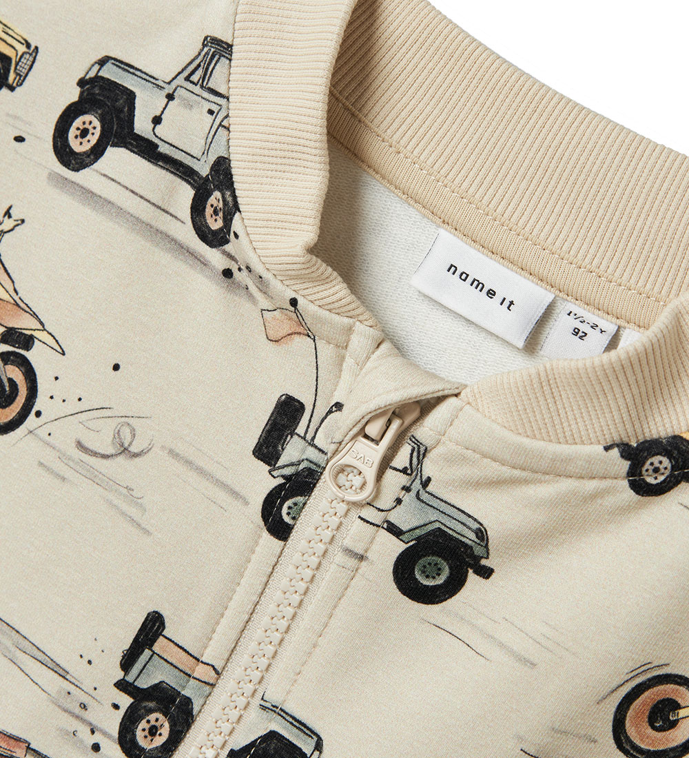 Name It Zip Sweatshirt - NmmHekar - Peyote w. Cars