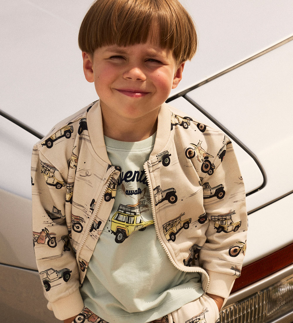 Name It Zip Sweatshirt - NmmHekar - Peyote w. Cars