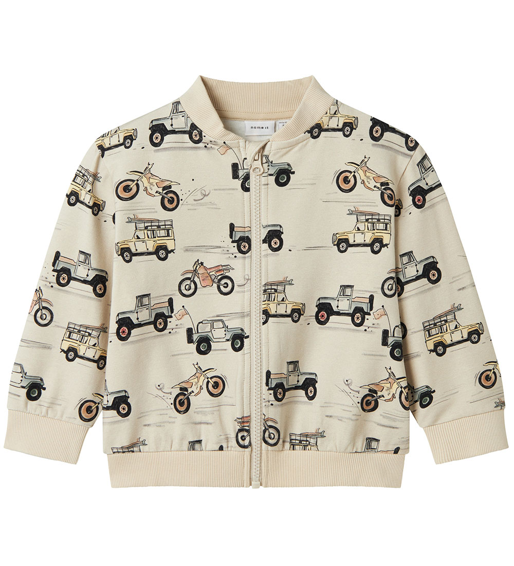 Name It Zip Sweatshirt - NmmHekar - Peyote w. Cars