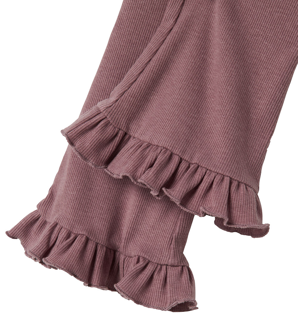 Lil' Atelier Leggings - Rib - NmfDarla - Nostalgia Rose