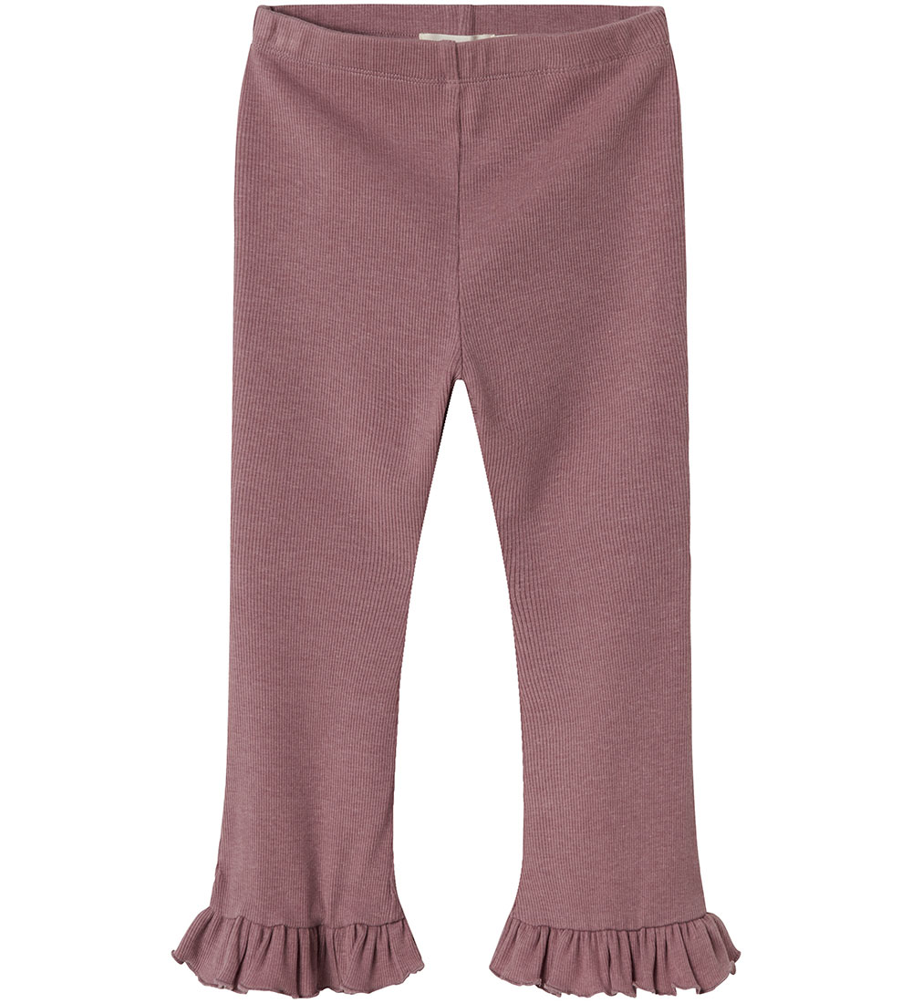 Lil' Atelier Leggings - Rib - NmfDarla - Nostalgia Rose