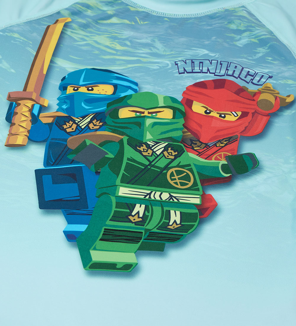 LEGO® Ninjago Swim Top - LwAgan 300 - UV40+ - Mint w. Print