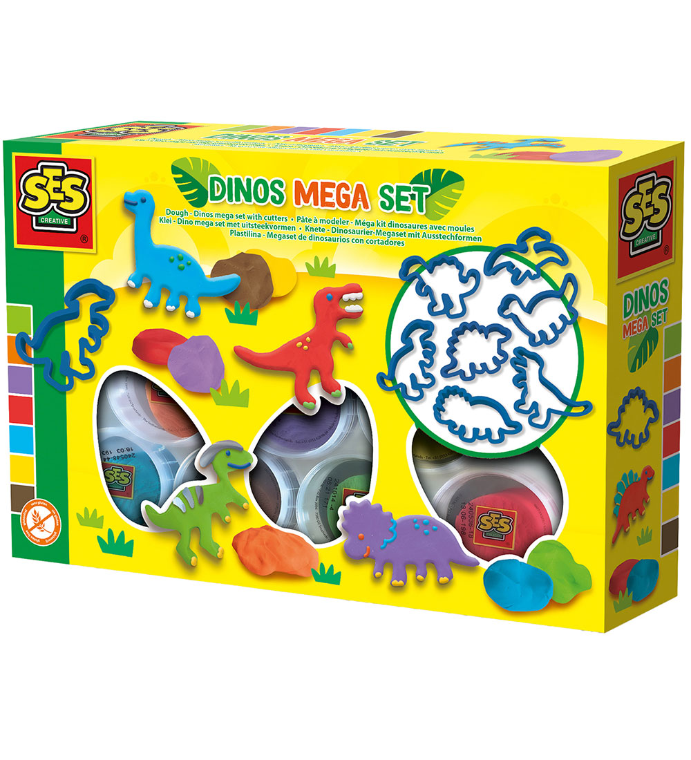 SES Creative Play Dough - Dino Megaset with Cutters