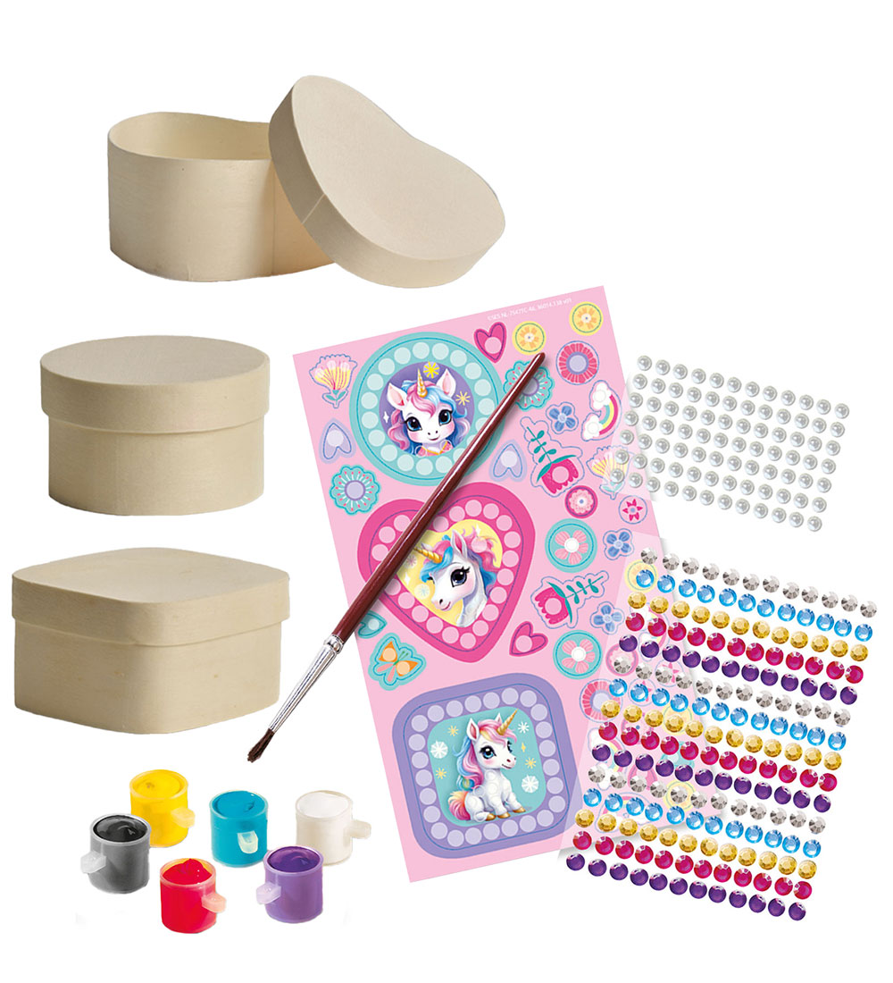 SES Creative Diamantmosaik - Smyckeskrin med enhörning