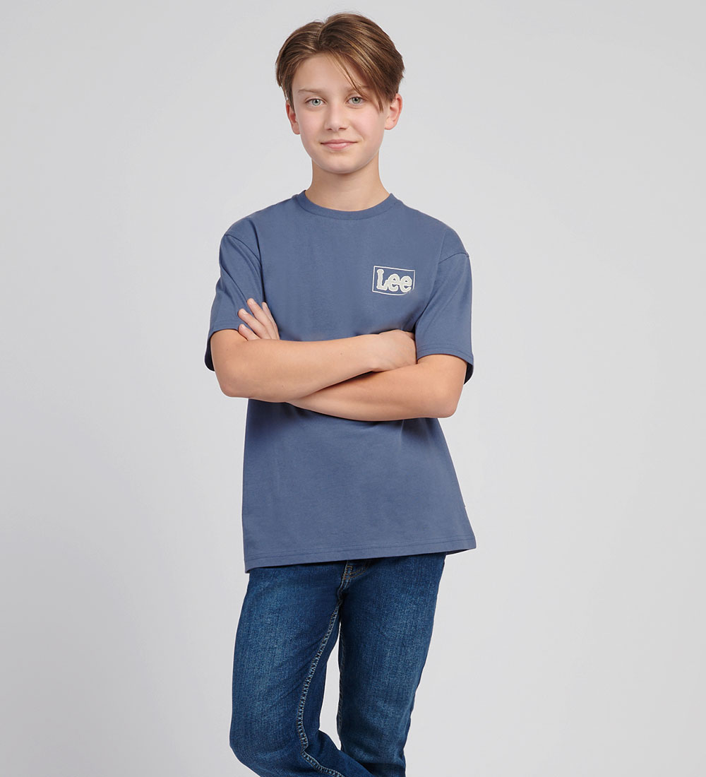 Lee T-shirt - Supercharged - Vintage Indigo