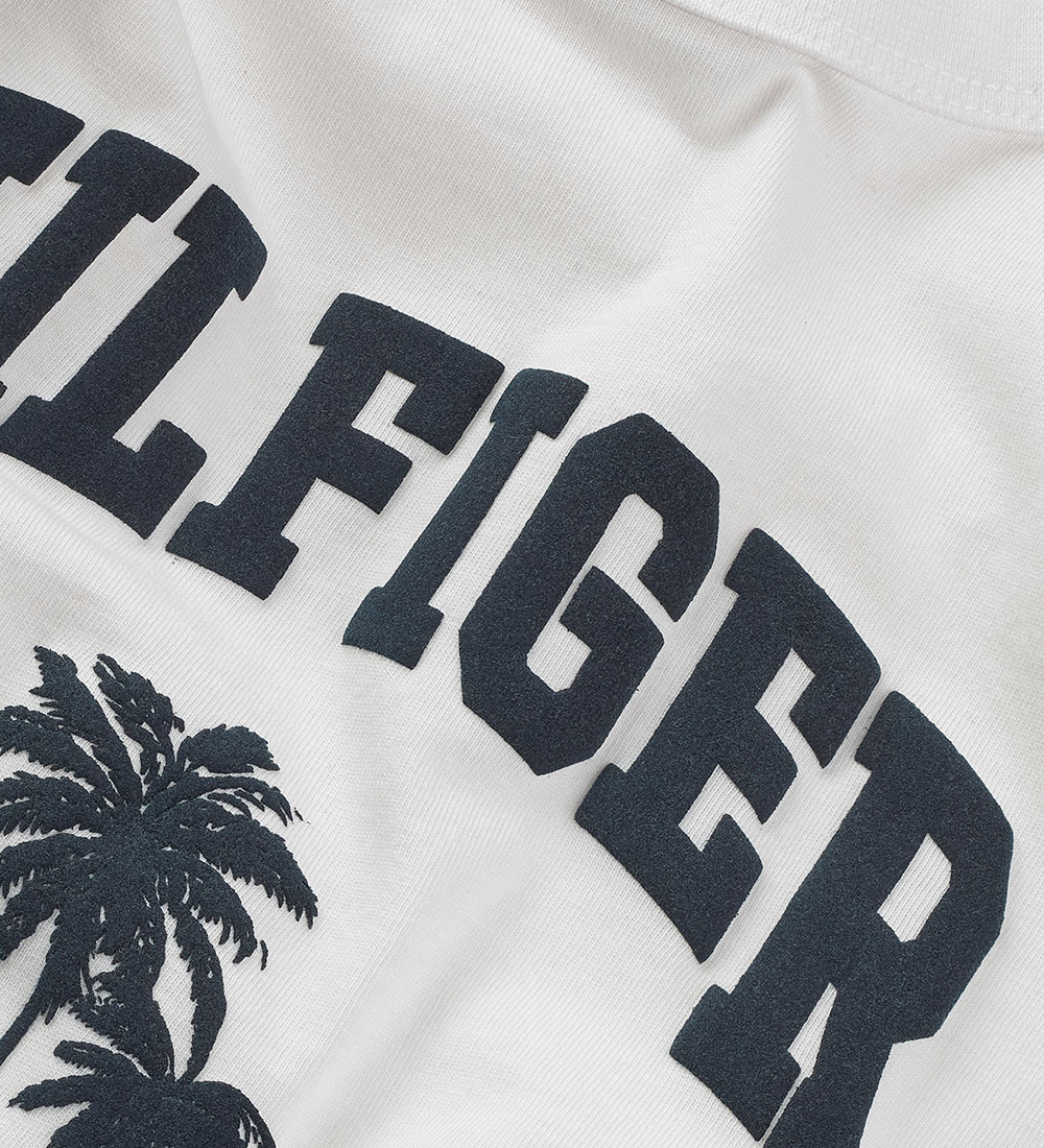 Tommy Hilfiger T-paita - Palmun Tulosta - Valkoinen