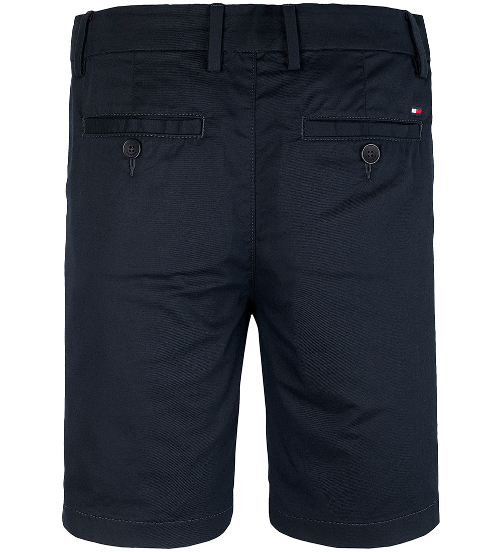 Tommy Hilfiger Stuttbuxur - Chino - Dark Nótt Dökkblátt