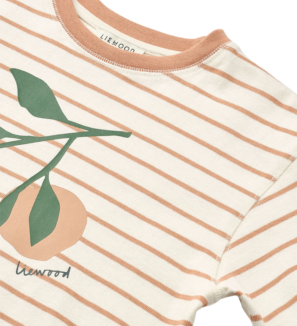 Liewood T-shirt - Tyler - Peach/Stripe Tuscany Rose