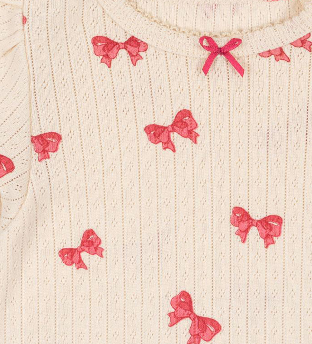 Konges Sløjd Bodysuit s/s - Minnie - Rosia Bow