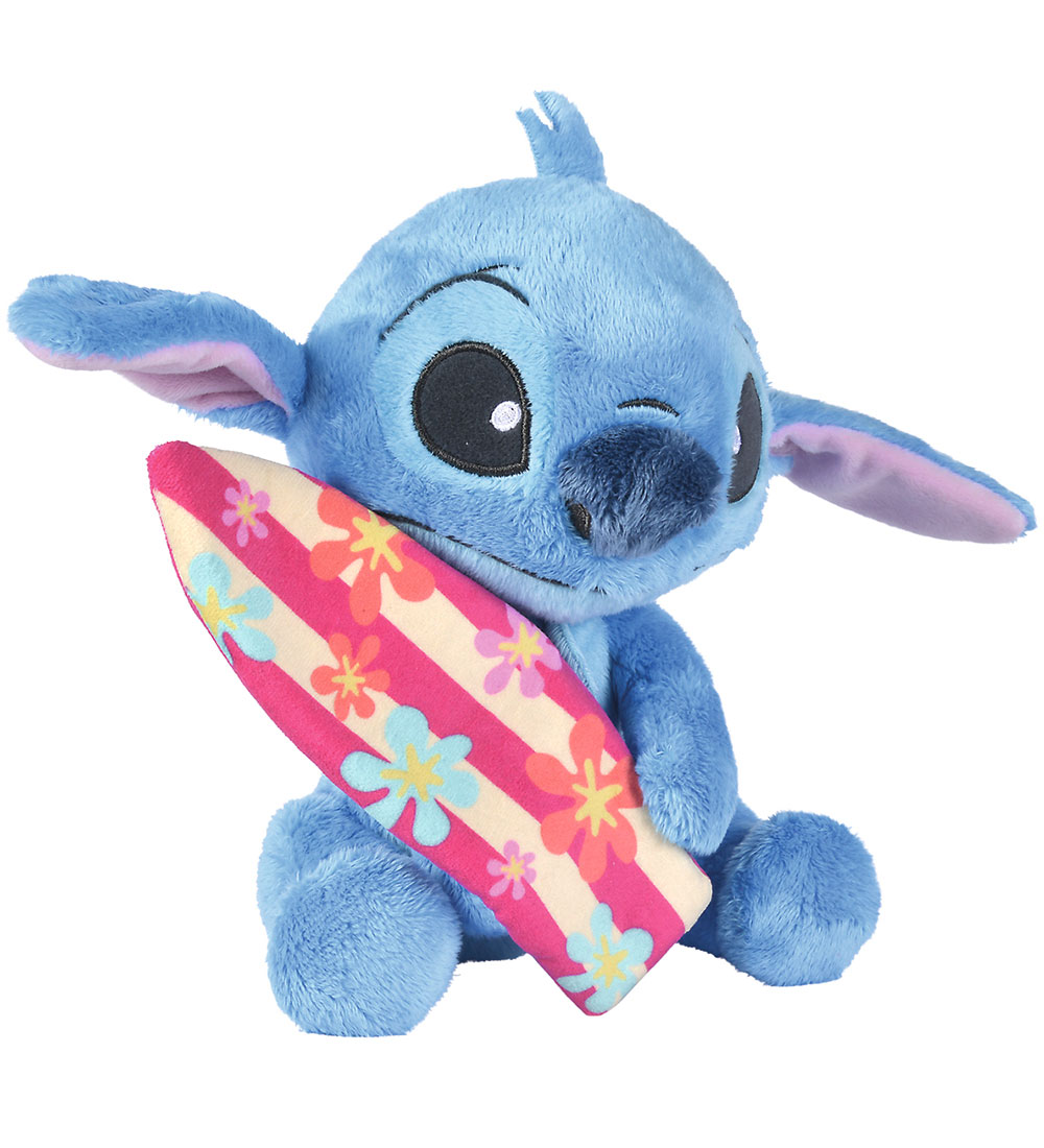 Disney Soft Toy - Stitch w. Surfboard - 25 cm