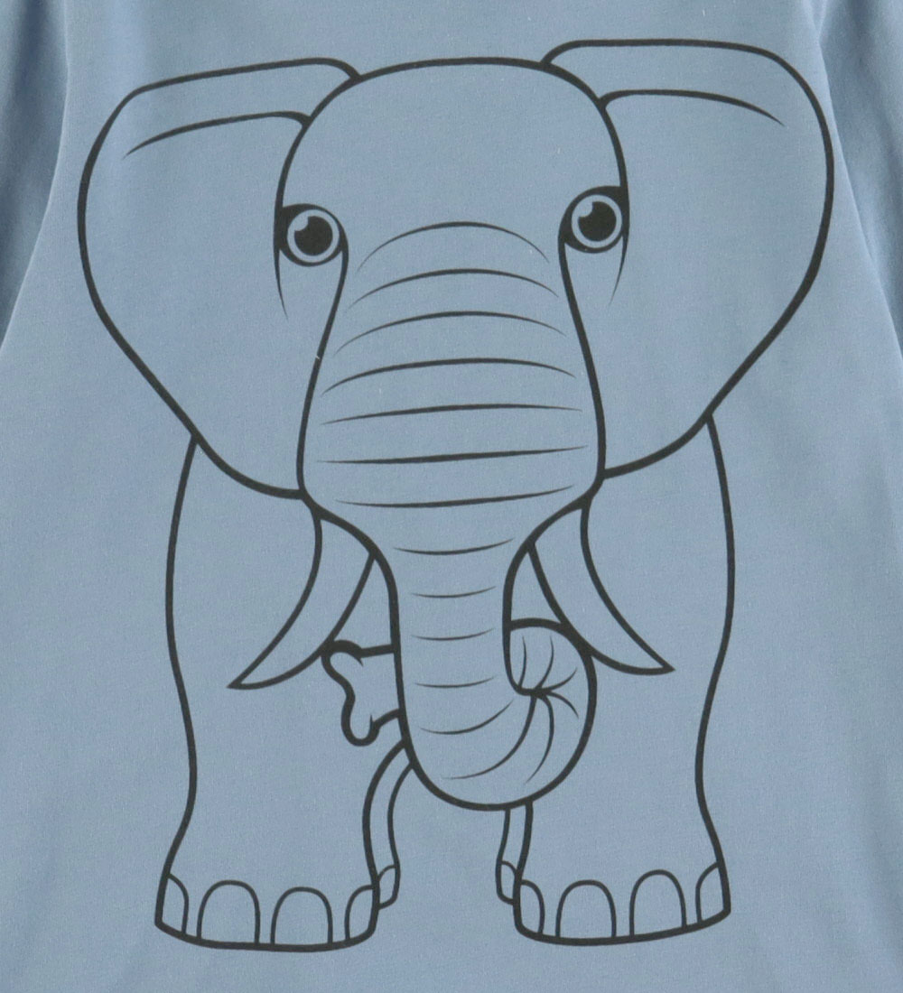 DYR-Cph Blouse - Animal shedding - Porcelain Outline Elephant