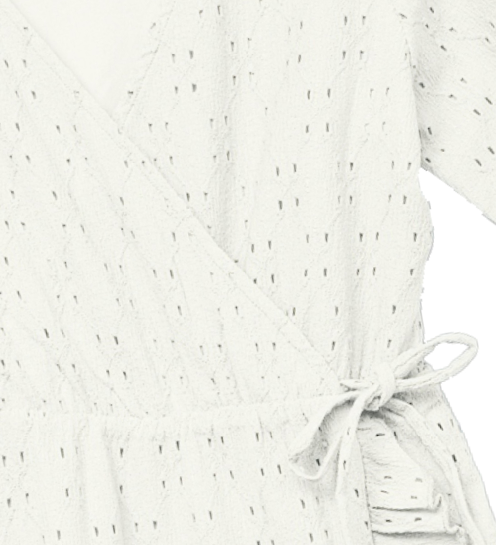 Vero Moda Girl Klänning - VmLacely - Snow White m. Hålmönster