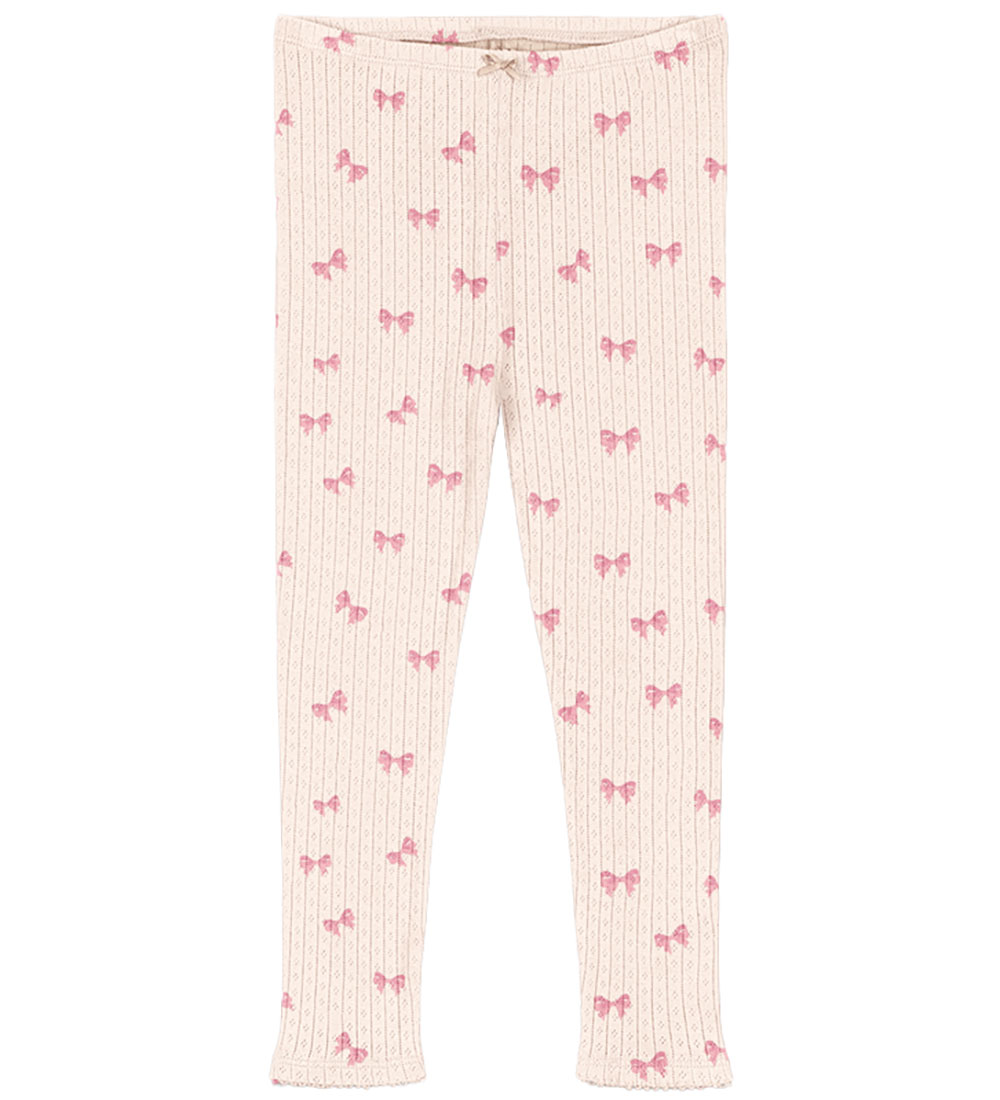 Konges Sløjd Leggings - Minnie - Rosia Bow w. Pointelle