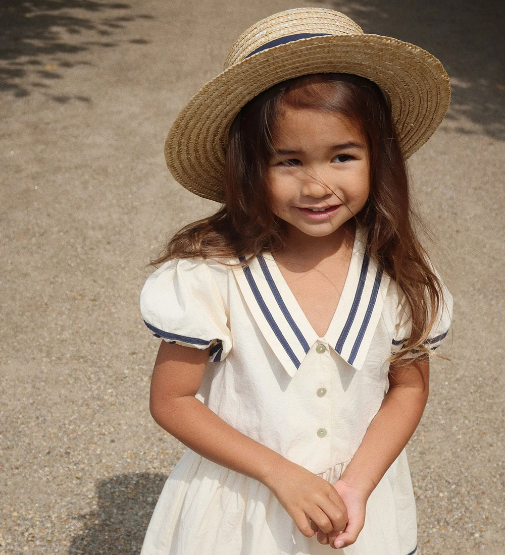 Konges Sløjd Straw Hat - Allie Sailor - Navy Blazer