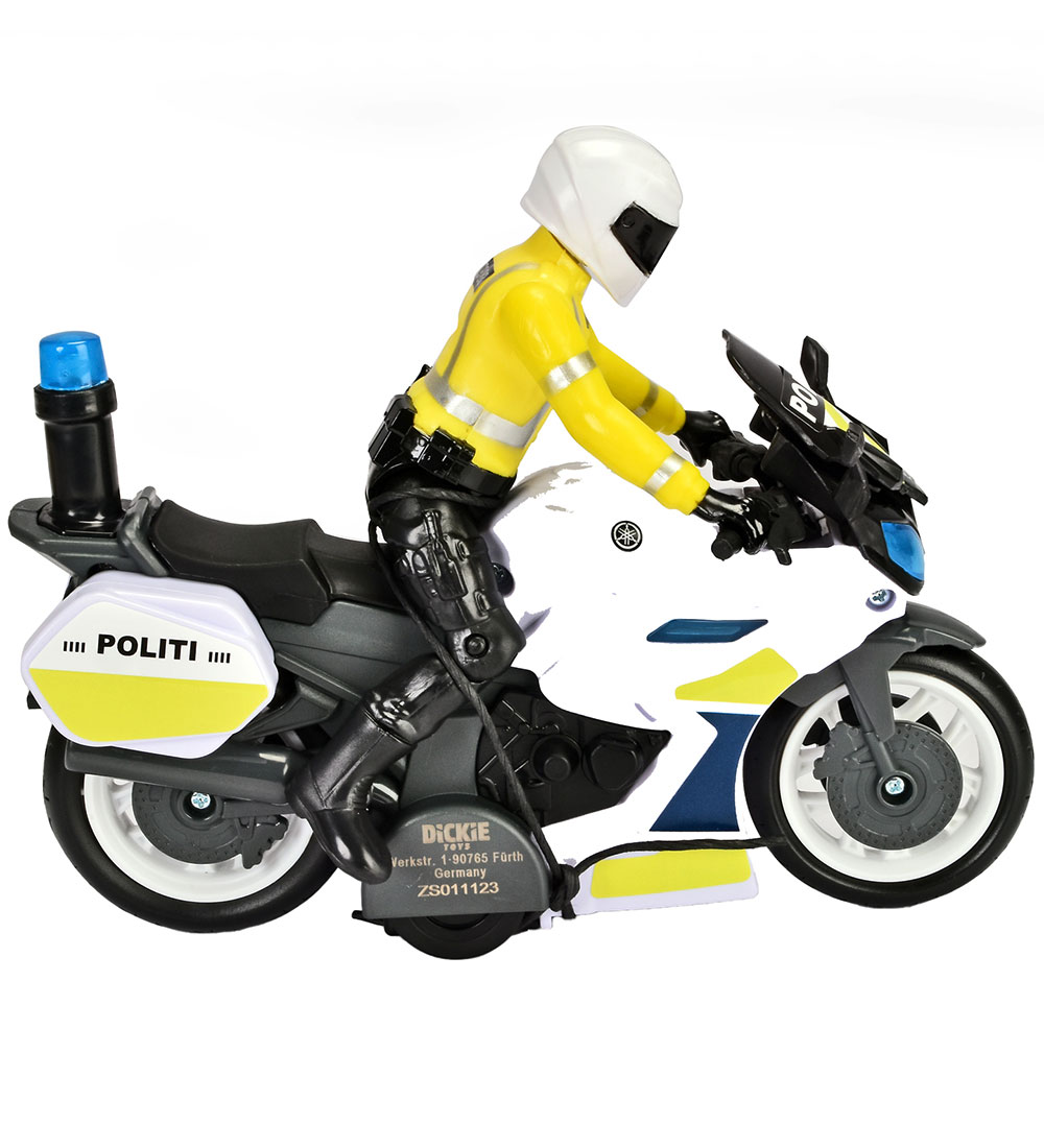 Dickie Toys Lögreglumótorhjól M. Mynd - Yamaha - Ljós/hljóð
