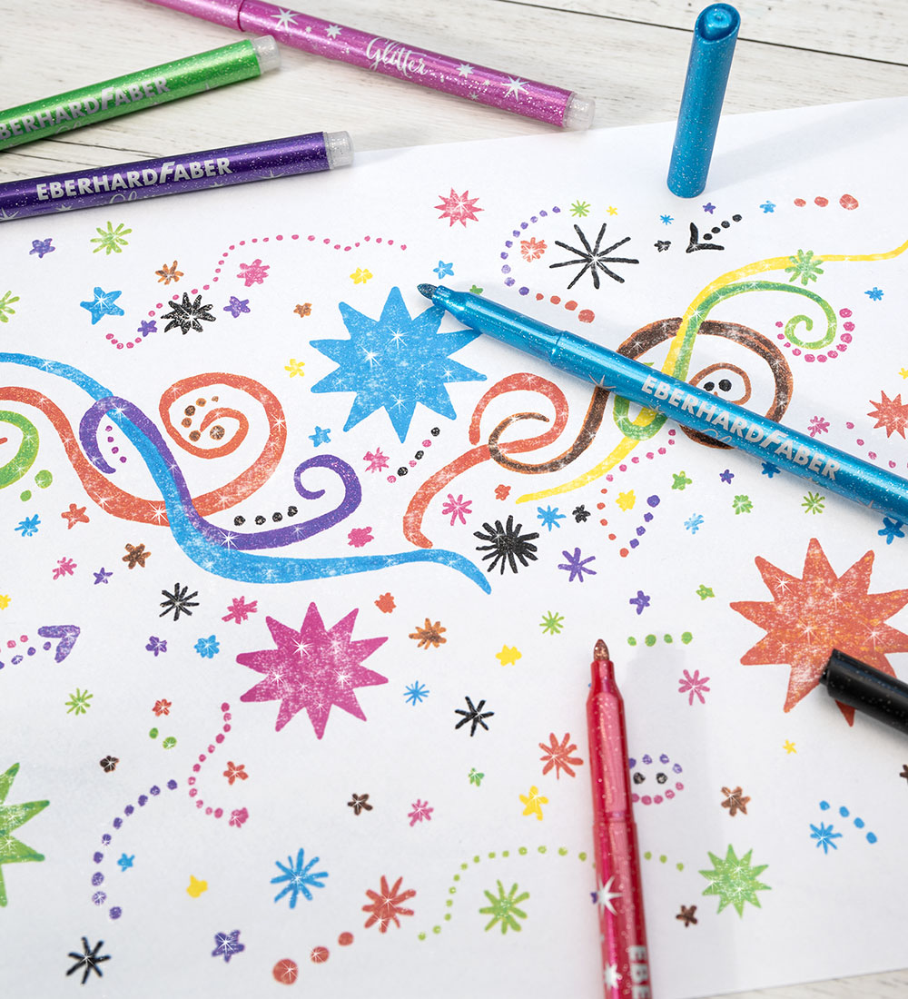 Eberhard Faber Markers - 8 pcs - Glitter