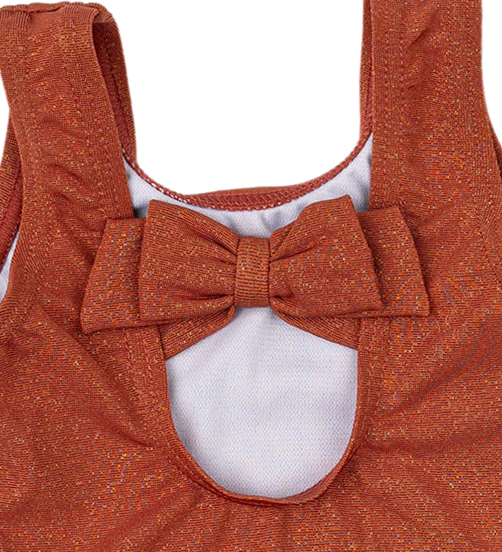 Petit Piao Swimsuit - Bow Tie - Gold
