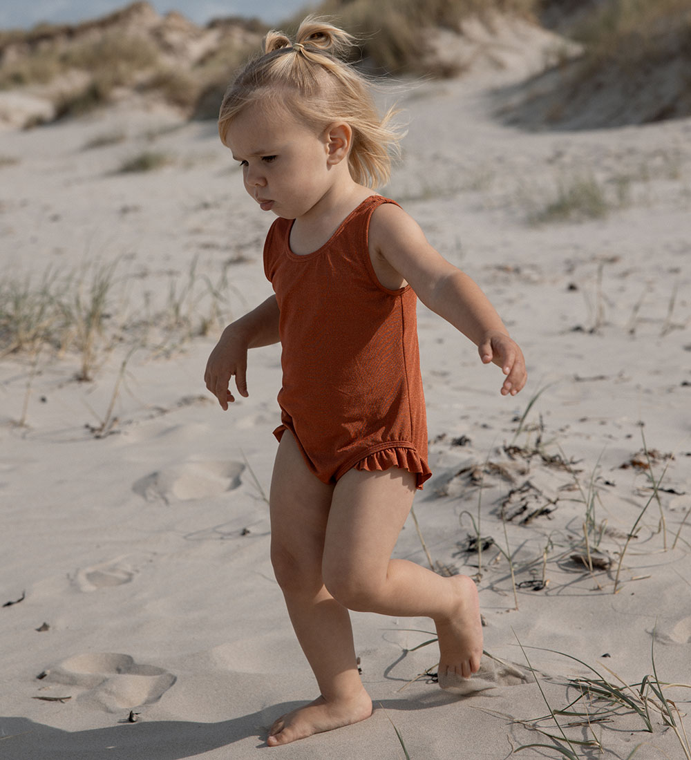 Petit Piao Swimsuit - Bow Tie - Gold