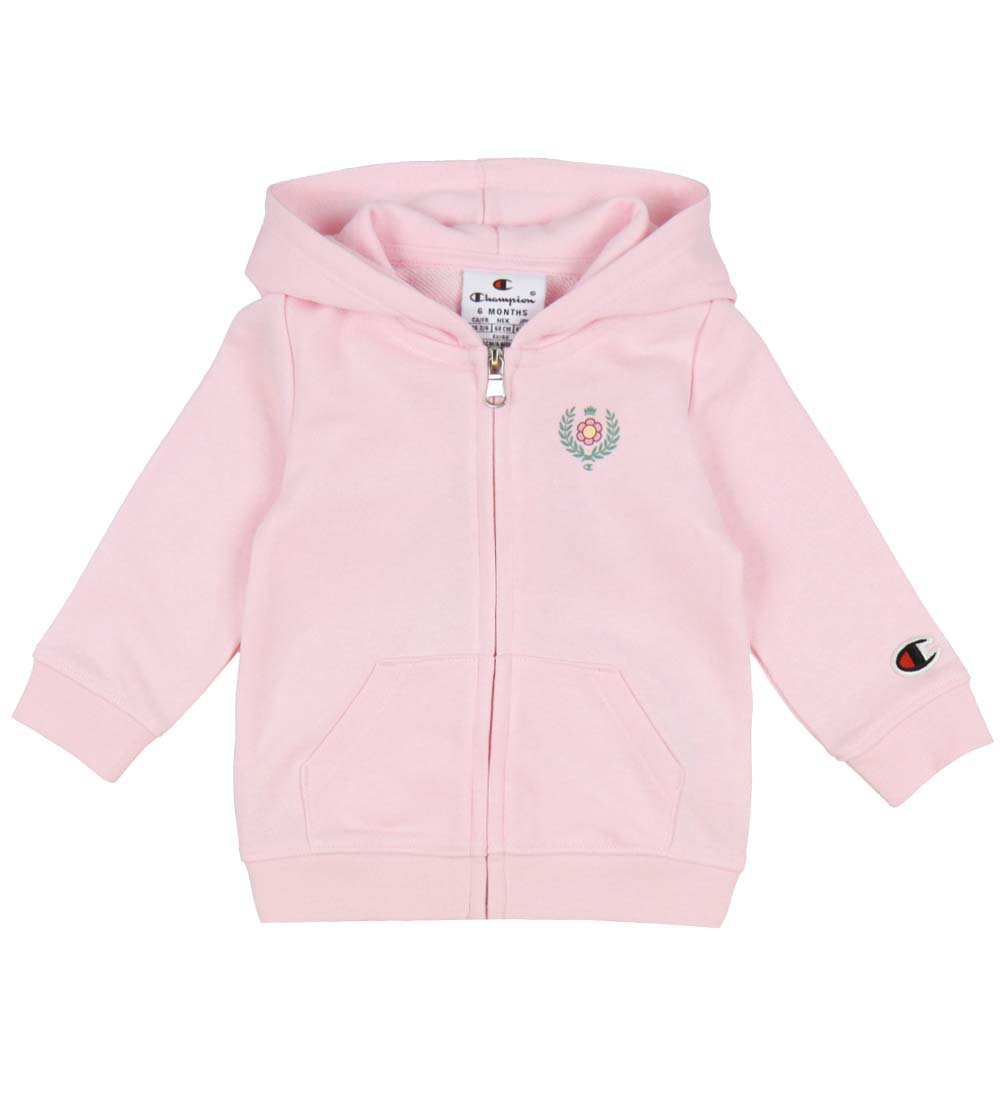 Champion Set - Cardigan/Byxor - Rosa/Svart m. Logo