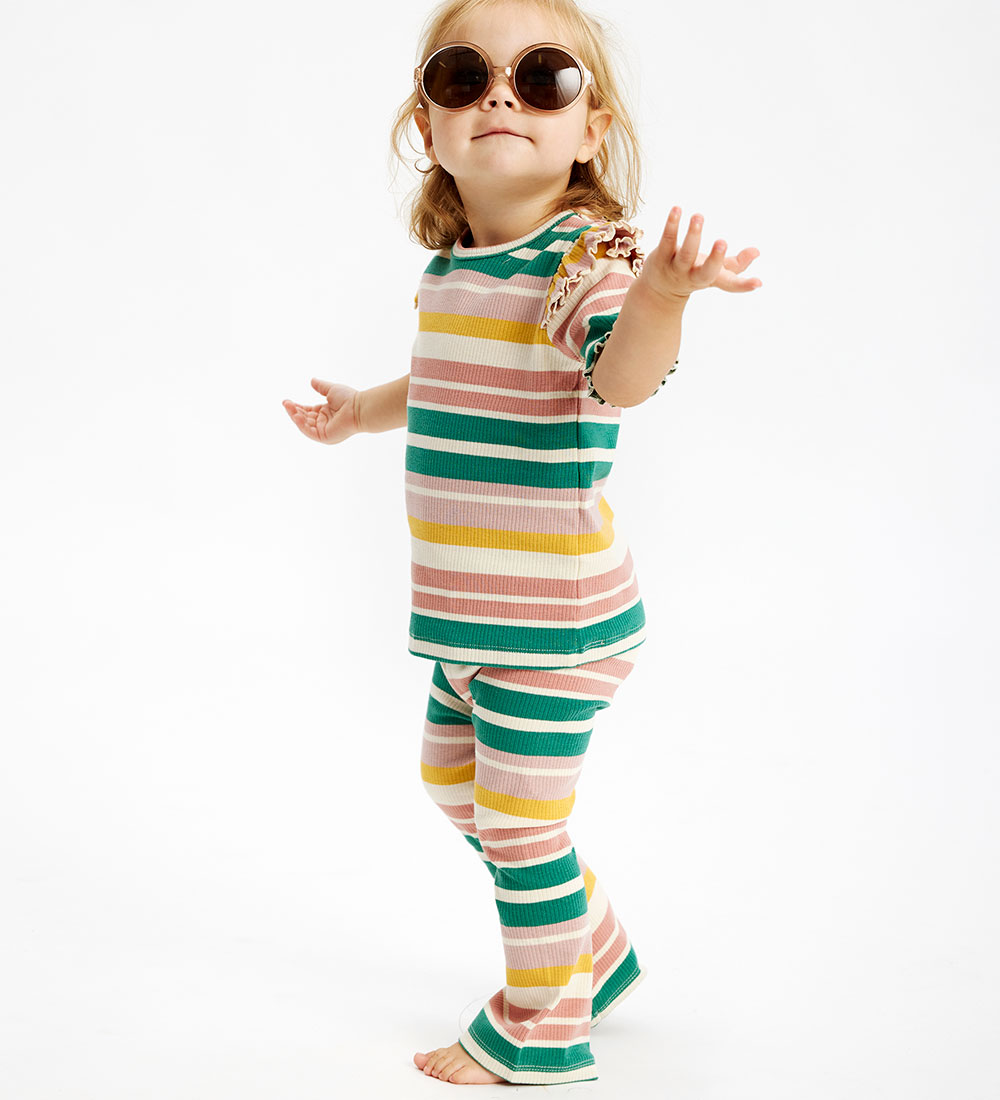 The New Siblings Trousers - TnstOcean - Rib - Multi Striped