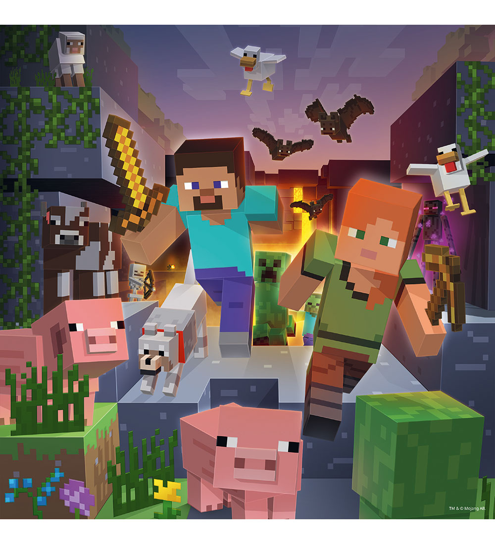 Ravensburger Jigsaw Puzzle - 3x49 Bricks - Minecraft