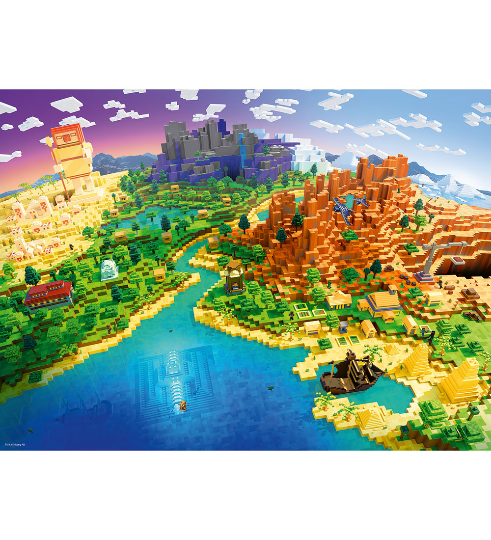 Ravensburger Puzzlespiel - 500 Teile - Welt von Minecraft