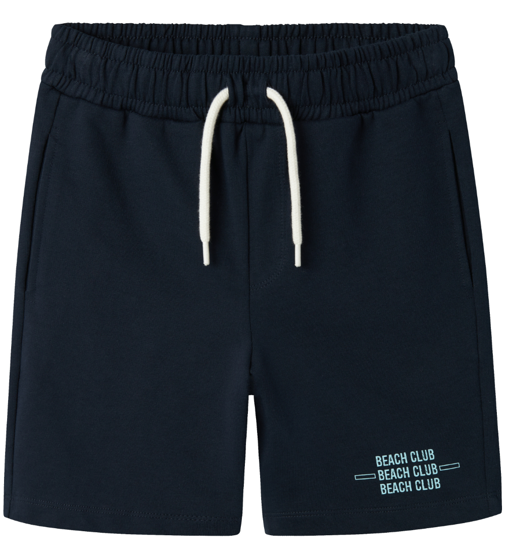 Name It Sweat Shorts - NkmHenlo - Dark Sapphire w. Print