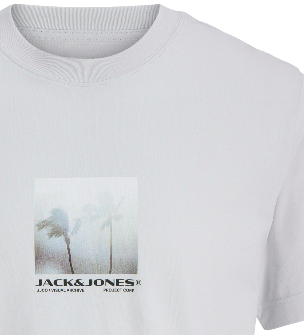 Jack & Jones - T-shirt - JcoCalma Photo - Gray Dawn